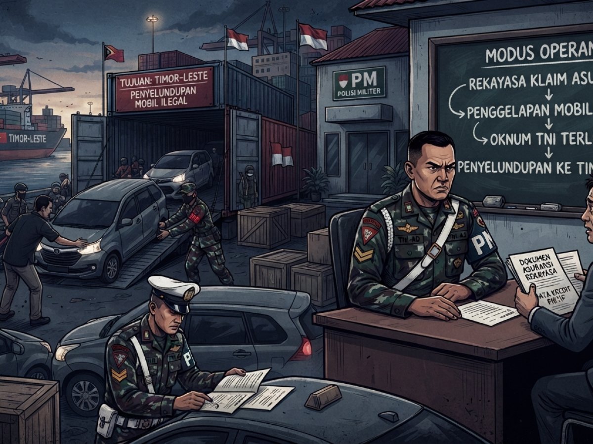 Dugaan Penyimpangan Klaim Asuransi (Rekayasa klaim) dan Perdagangan Mobil Kredit ke Timor-Leste, Oknum TNI Diminta Klarifikasi