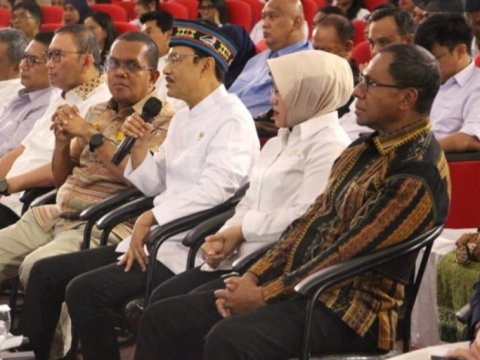 Menteri Sosial Republik Indonesia, Saifullah Yusuf atau yang akrab disapa Gus Ipul, saat menghadiri peringatan Hari Lanjut Usia Nasional (HLUN) ke-30 di Kota Kupang